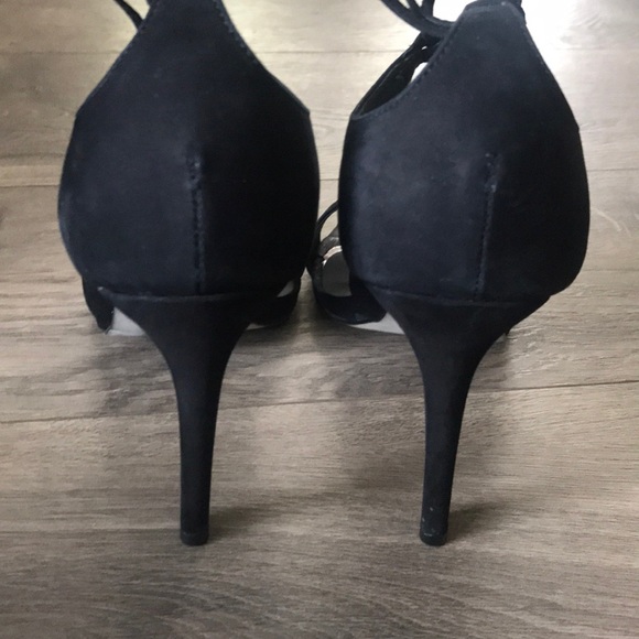 Aldo tie up black heels 7.5 - Picture 4 of 5